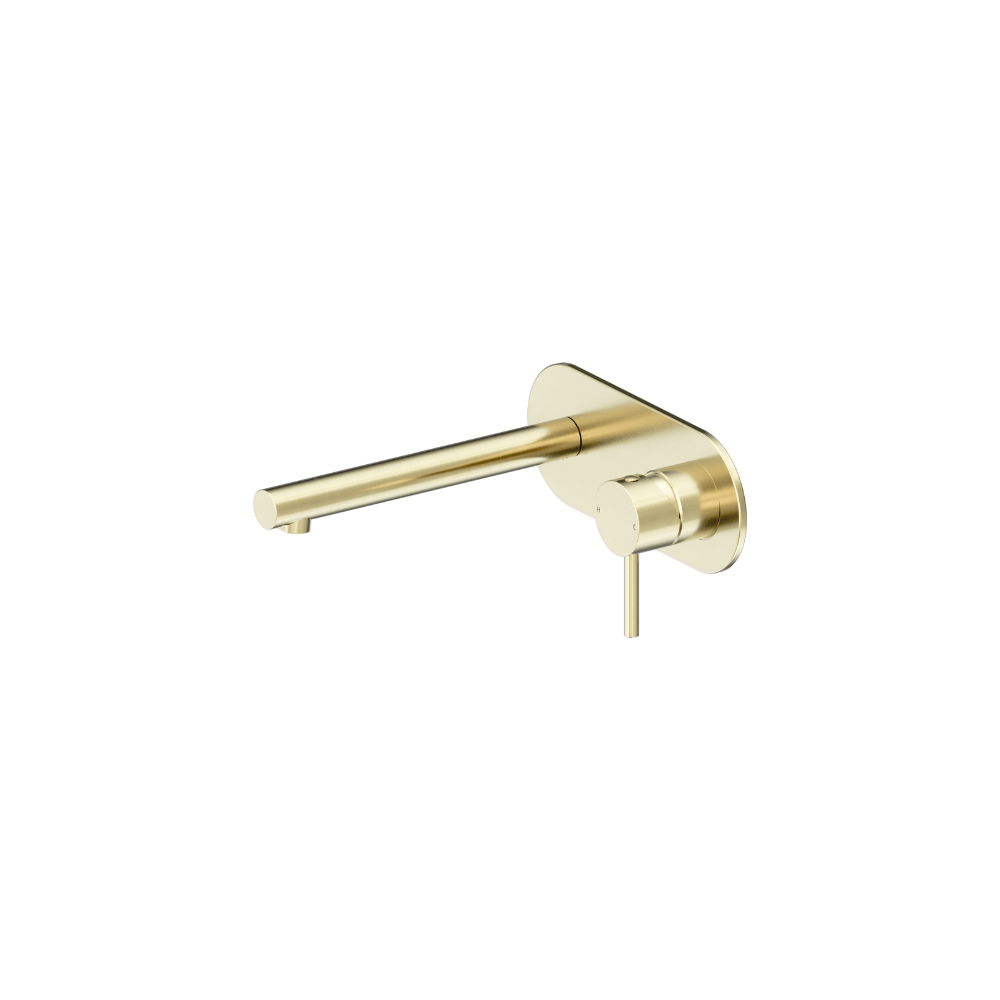 Dolce II Wall Basin/Bath Mixer Brushed Gold - 25B005BG