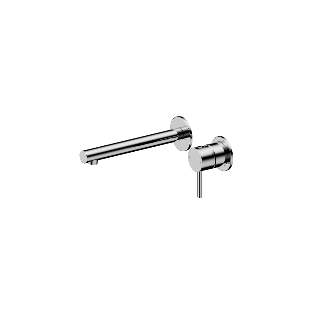Dolce II Wall Basin/Bath Mixer Separate Back Plate Chrome - 25B008CH