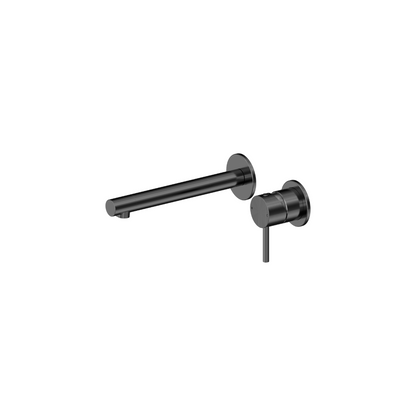Dolce II Wall Basin/Bath Mixer Separate Back Plate Gun Metal - 25B008GM