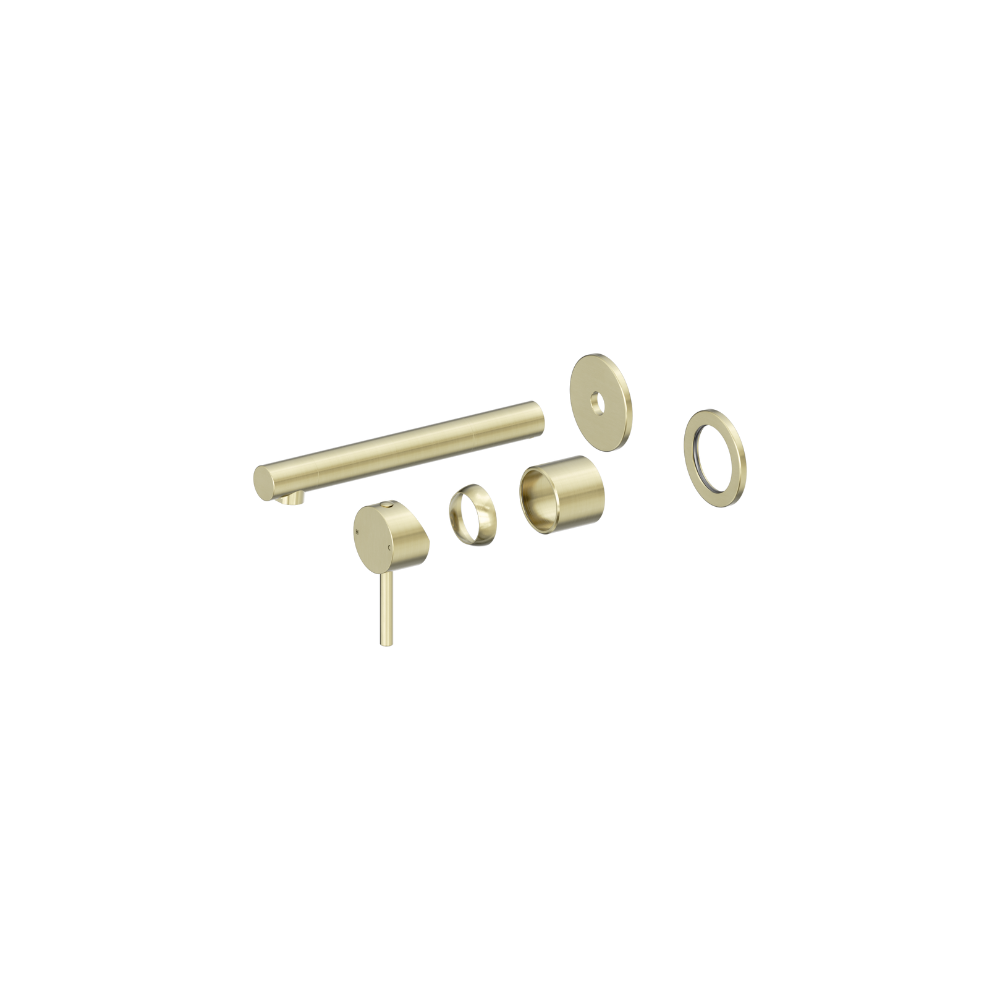 Dolce II Wall Basin/Bath Mixer Separate Back Plate Trim Kits Only Brushed Gold - 25B009BG