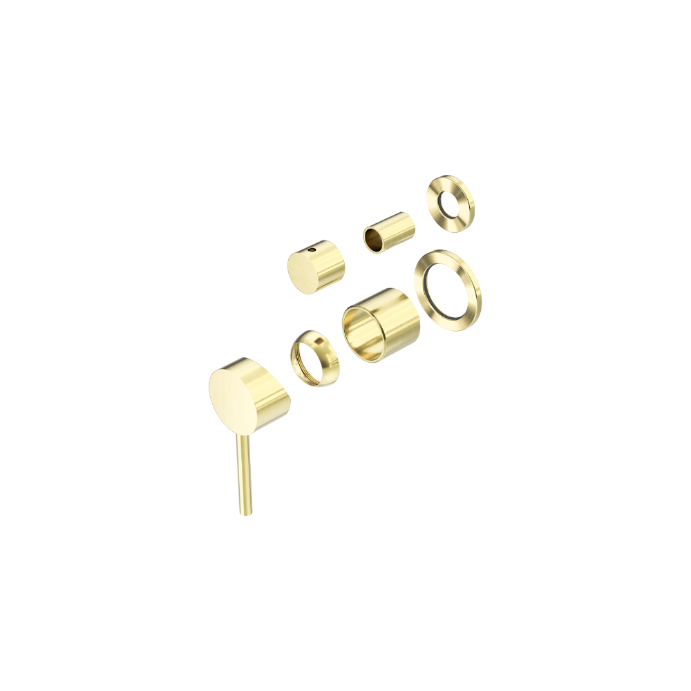 Dolce Shower Mixer With Diverter Separate Back Plate Trim Kits Only Brushed Gold - NR250811ETBG