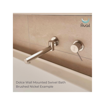 Dolce Wall Mounted Swivel Bath Spout Only Gun Metal - NR202GM