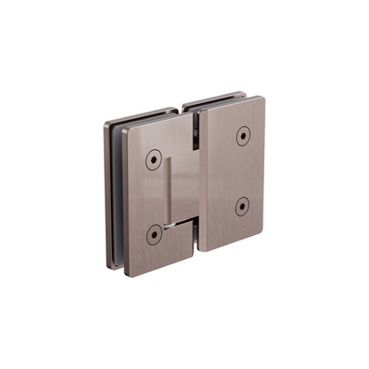 Glass To Glass 180 Degree Shower Hinge 10mm Glass Brushed Bronze - NRSH102aBZ