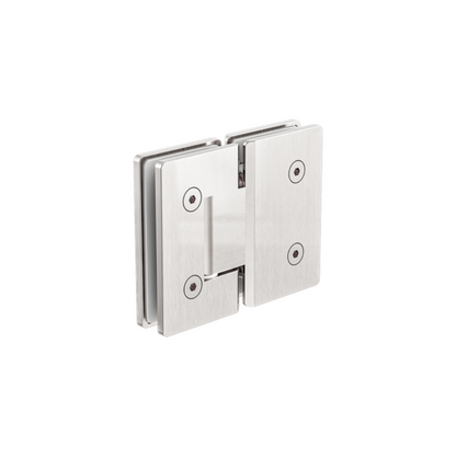 Glass To Glass 180 Degree Shower Hinge 10mm Glass Brushed Nickel - NRSH102aBN