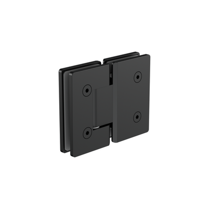 Glass To Glass 180 Degree Shower Hinge 10mm Glass Matte Black - NRSH102aMB