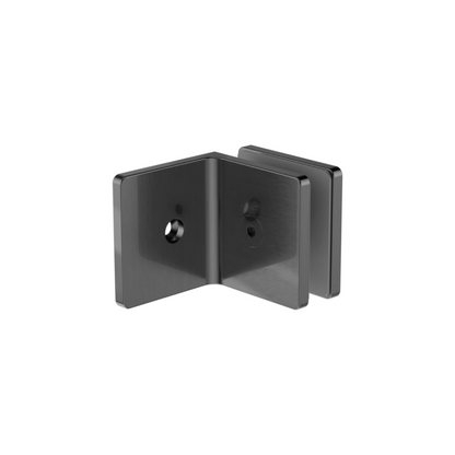 Glass To Wall 90 Degree Bracket 10mm Glass Gun Metal - NRSH204aGM