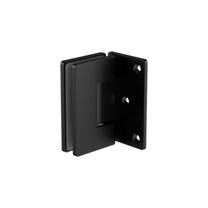 Glass To Wall 90 Degree Shower Hinge 10mm Glass Matte Black - NRSH101aMB