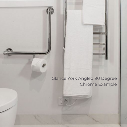 Glance York 32mm Ambulant Angled 90 Degree 450x450 Chrome - R03A490C