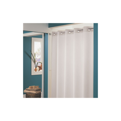 Hookless Shower Curtain 180cm width x 188cm drop (183cm from rail to bottom of curtain) - SC180188PW