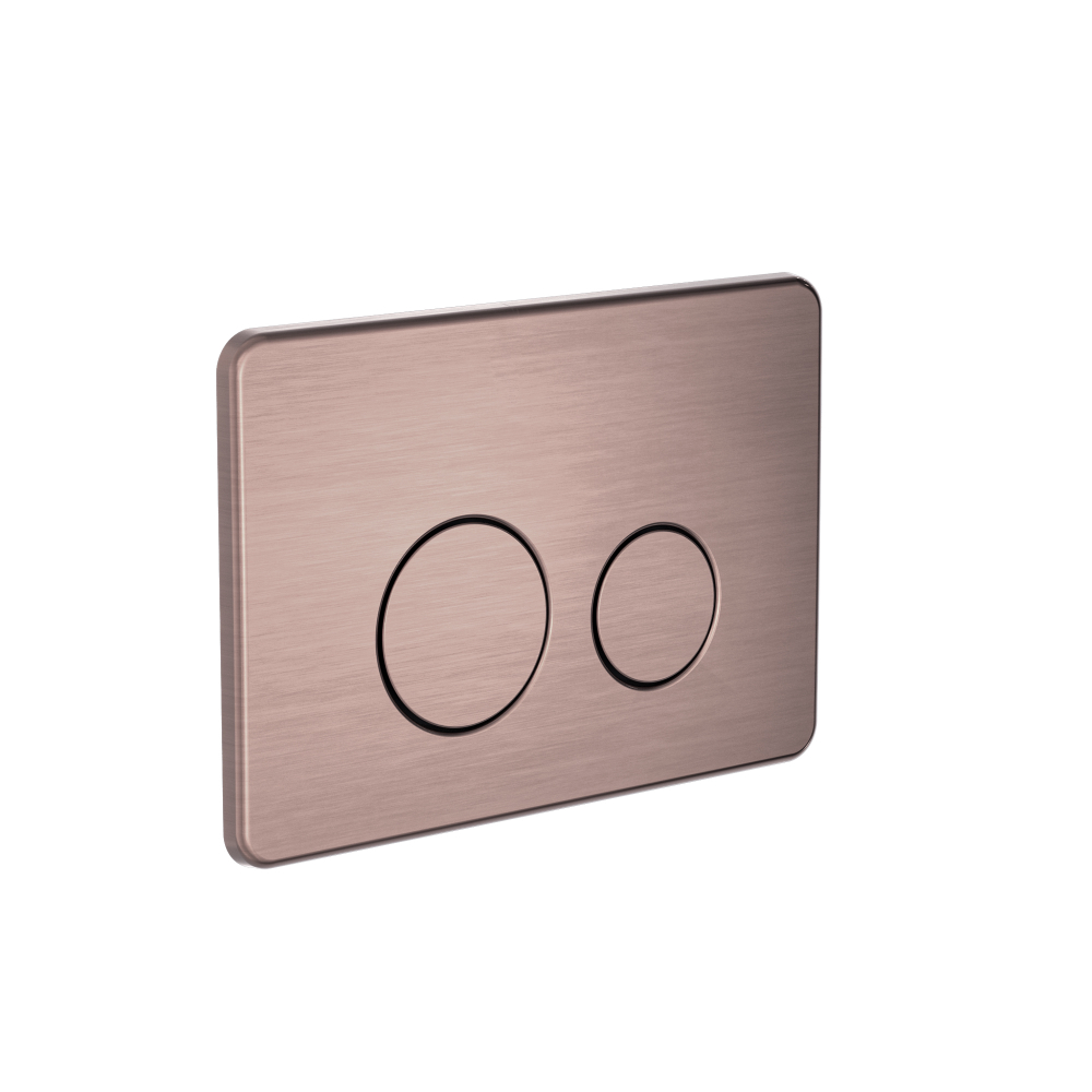 In Wall Toilet Push Plate Brushed Bronze - NRPL001BZ