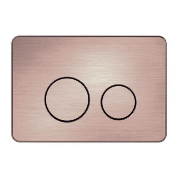 In Wall Toilet Push Plate Brushed Bronze - NRPL001BZ