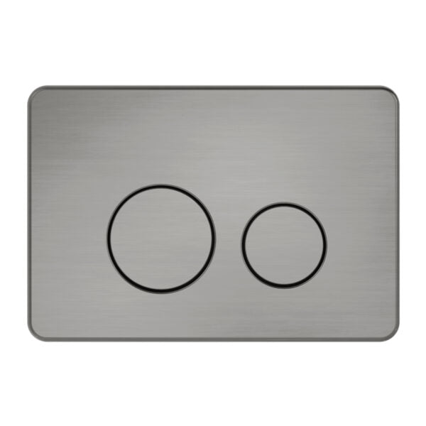 In Wall Toilet Push Plate Graphite - NRPL001GR