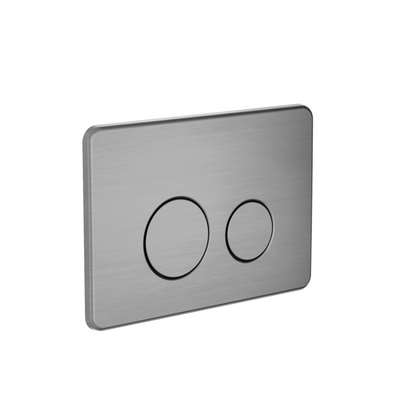 In Wall Toilet Push Plate Gun Metal - NRPL001GM