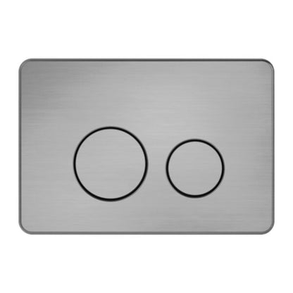 In Wall Toilet Push Plate Gun Metal - NRPL001GM