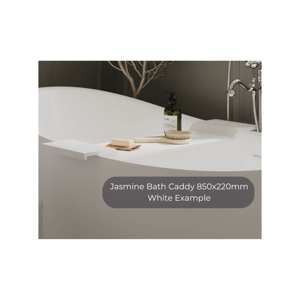 Jasmine Bath Caddy 850x220mm - White - JC8522W