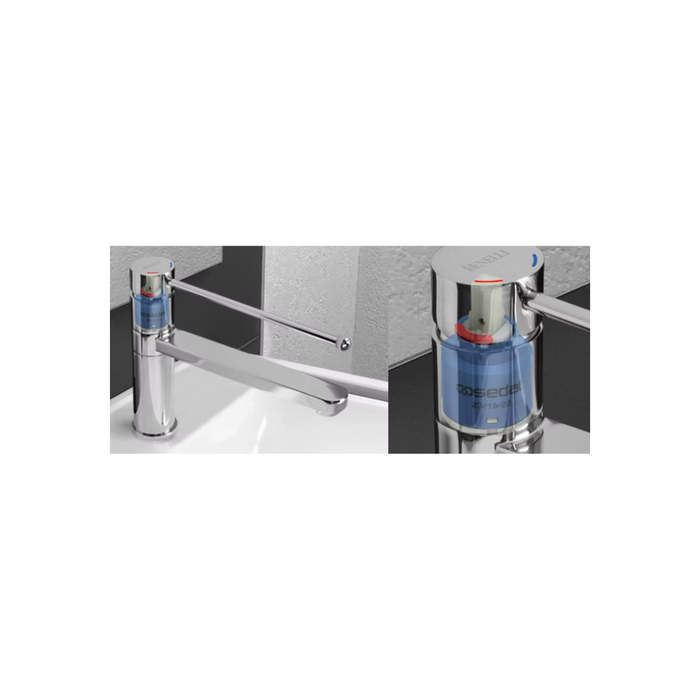 Kitchen Care Mixer With Swivel Spout - 230mm Ball End Handle - BEN-38119