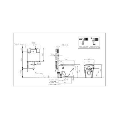 Lafeme Autolux Smart Toilet Bidet with Auto Flush - ST23