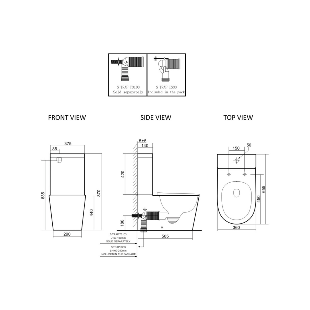 Lafeme Thea Luxury - Vega Toilet - BS36L-TL6086A