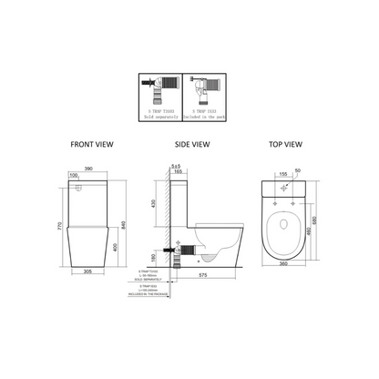 Lafeme Thea Standard - Luna Toilet - BS36S-TL6002