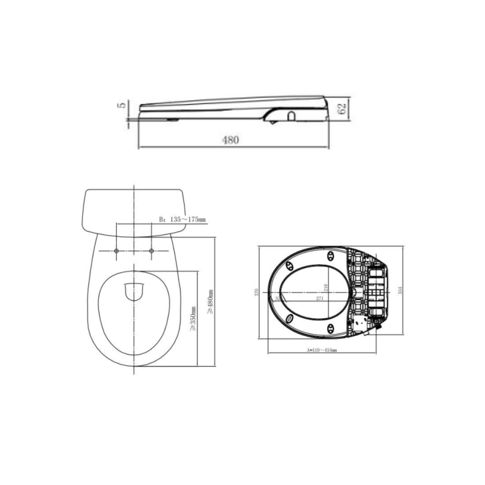 Lafeme Vera Bidet Non Electric - FB108