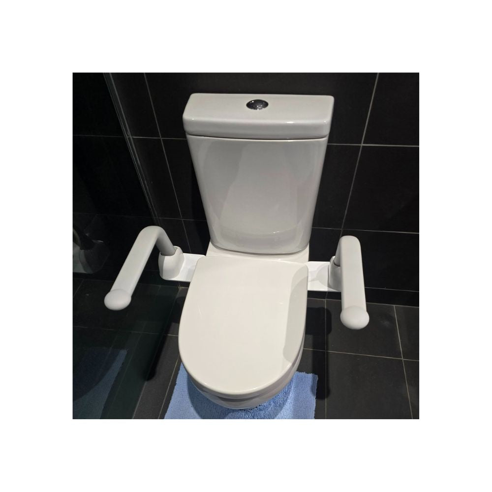 Liberty Toilet Support Arms Fold Up For All Toilets White - S01SAW