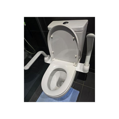 Liberty Toilet Support Arms Fold Up For All Toilets White - S01SAW