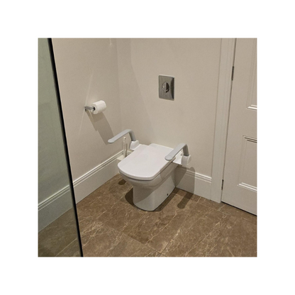 Liberty Toilet Support Arms Fold Up For All Toilets White - S01SAW