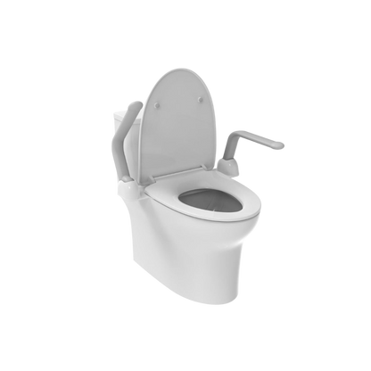 Liberty Toilet Support Arms Fold Up For All Toilets White - S01SAW