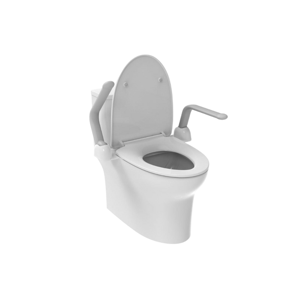 Liberty Toilet Support Arms Fold Up For All Toilets White - S01SAW