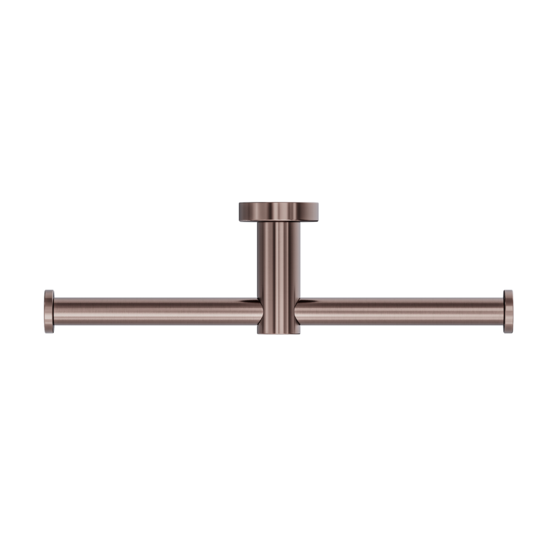 Mecca Double Toilet Roll Holder Brushed Bronze - NR1986dBZ