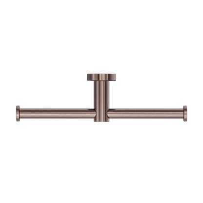 Mecca Double Toilet Roll Holder Brushed Bronze - NR1986dBZ