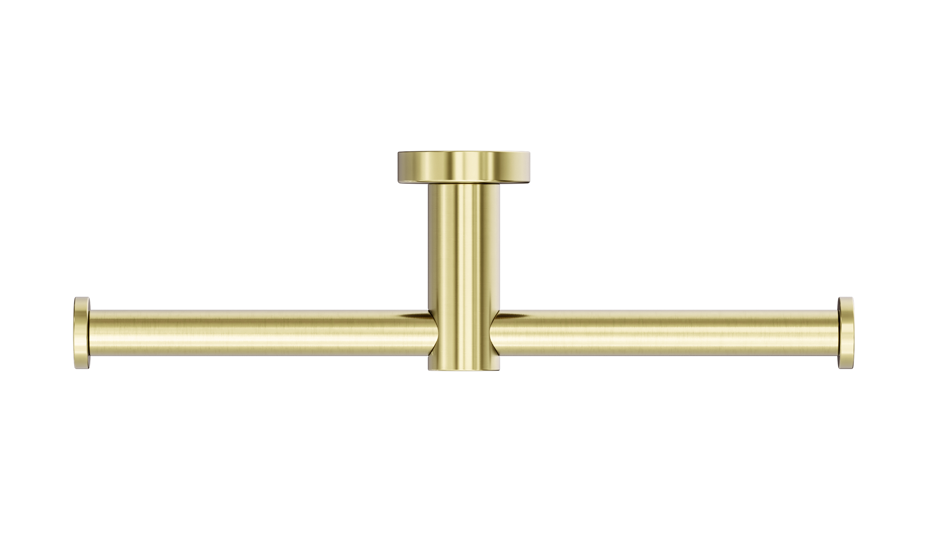Mecca Double Toilet Roll Holder Brushed Gold - NR1986dBG