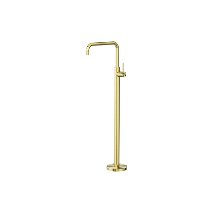 Mecca Freestanding Bath Mixer Square Shape Brushed Gold - NR221903bBG