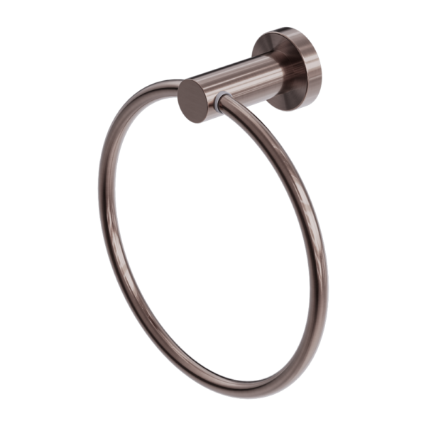 MECCA HAND TOWEL RING BRUSHED BRONZE
