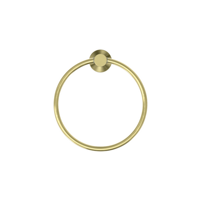 Mecca Hand Towel Ring Brushed Gold - NR1980BG