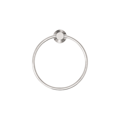 Mecca Hand Towel Ring Brushed Nickel - NR1980BN