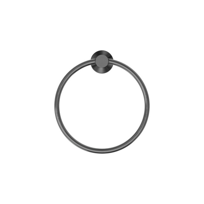 Mecca Hand Towel Ring Gun Metal - NR1980GM