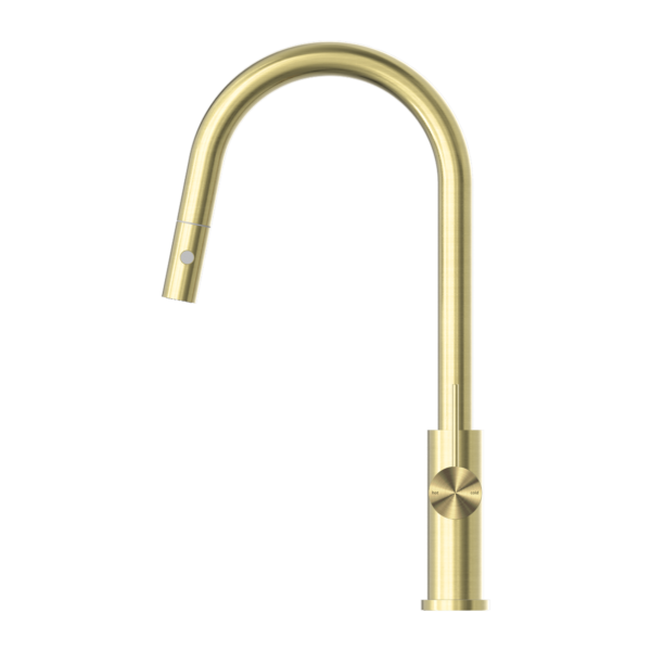 Mecca Pull Out Sink Mixer With Vegie Spray Function Brushed Gold - NR221908BG