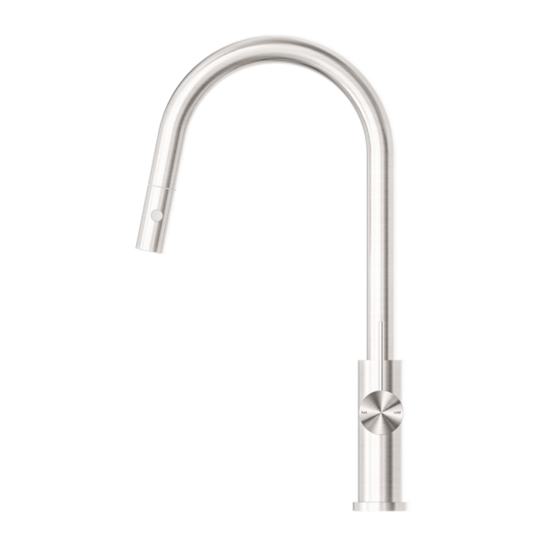 Mecca Pull Out Sink Mixer With Vegie Spray Function Brushed Nickel - NR221908BN