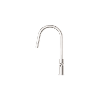 Mecca Pull Out Sink Kitchen Mixer With Vegie Spray Function Brushed Nickel - NR221908BN