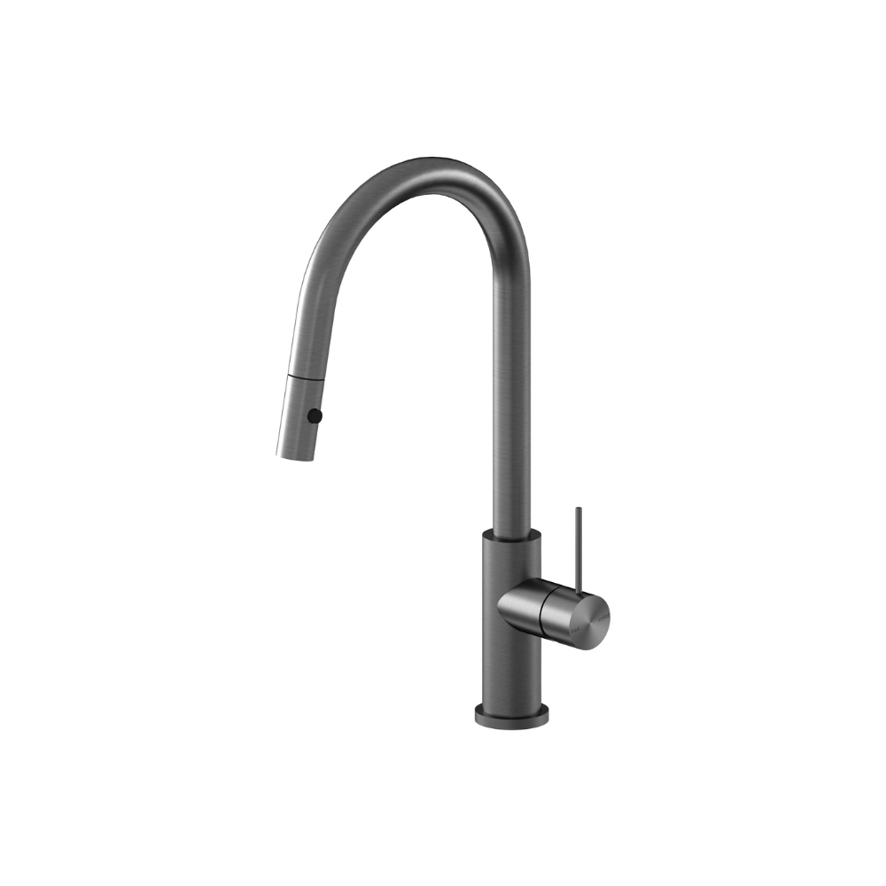 Mecca Pull Out Sink Mixer With Vegie Spray Function Gun Metal - NR221908GM