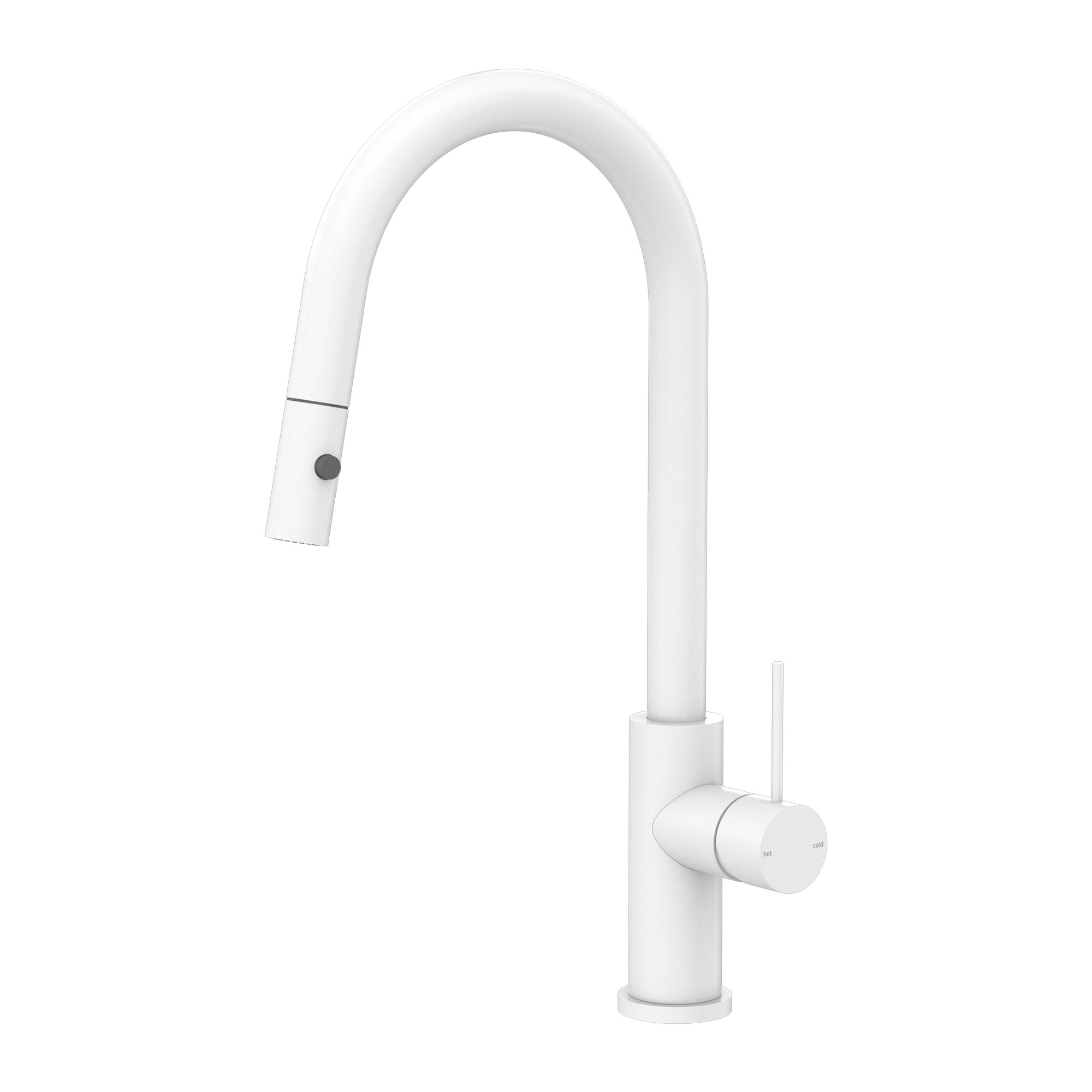 MECCA PULL OUT SINK MIXER WITH VEGIE SPRAY FUNCTION MATTE WHITE