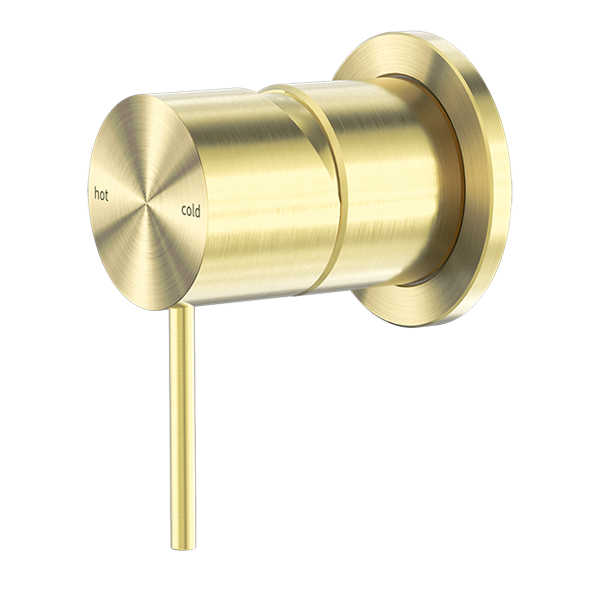Mecca Shower Mixer 60mm Plate Brushed Gold - NR221911HBG