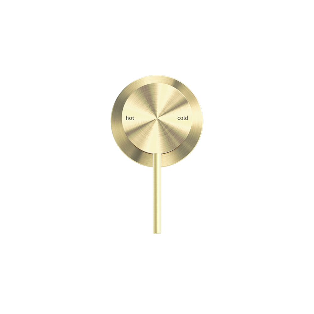 Mecca Shower Mixer 60mm Plate Brushed Gold - NR221911HBG