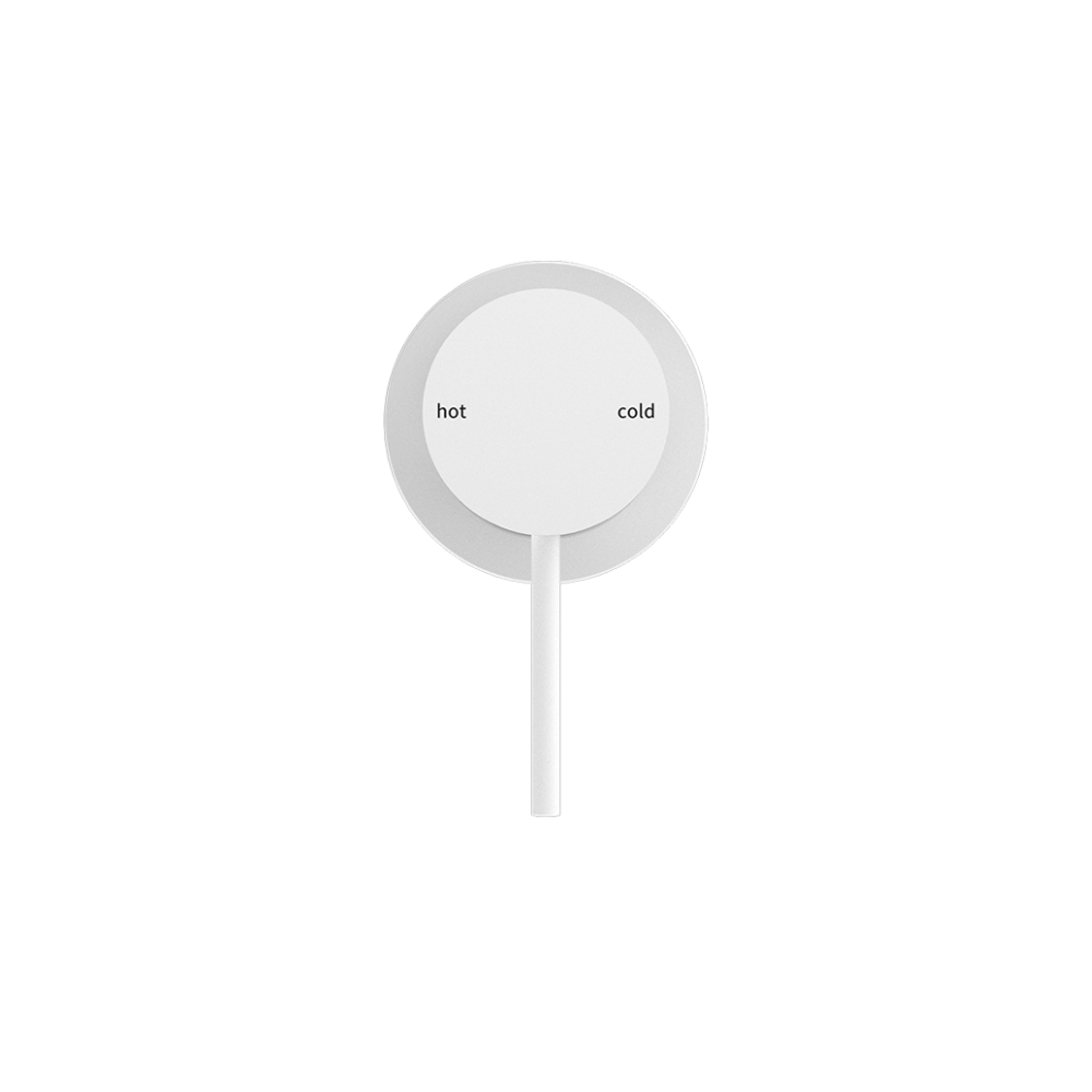 Mecca Shower Mixer 60mm Plate Matte White - NR221911HMW