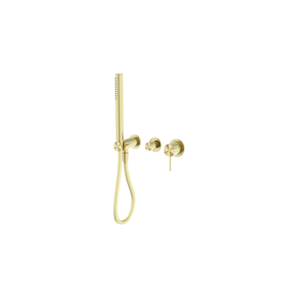 Mecca Shower Mixer Divertor System Separate Back Plate Brushed Gold - NR221912FBG