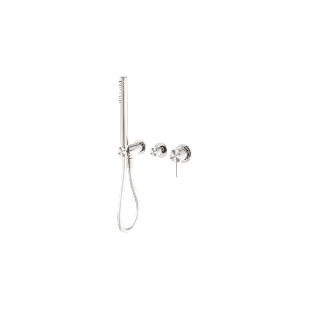 Mecca Shower Mixer Divertor System Separate Back Plate Brushed Nickel - NR221912FBN