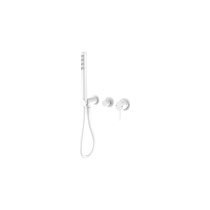 Mecca Shower Mixer Divertor System Separate Back Plate Matte White - NR221912FMW