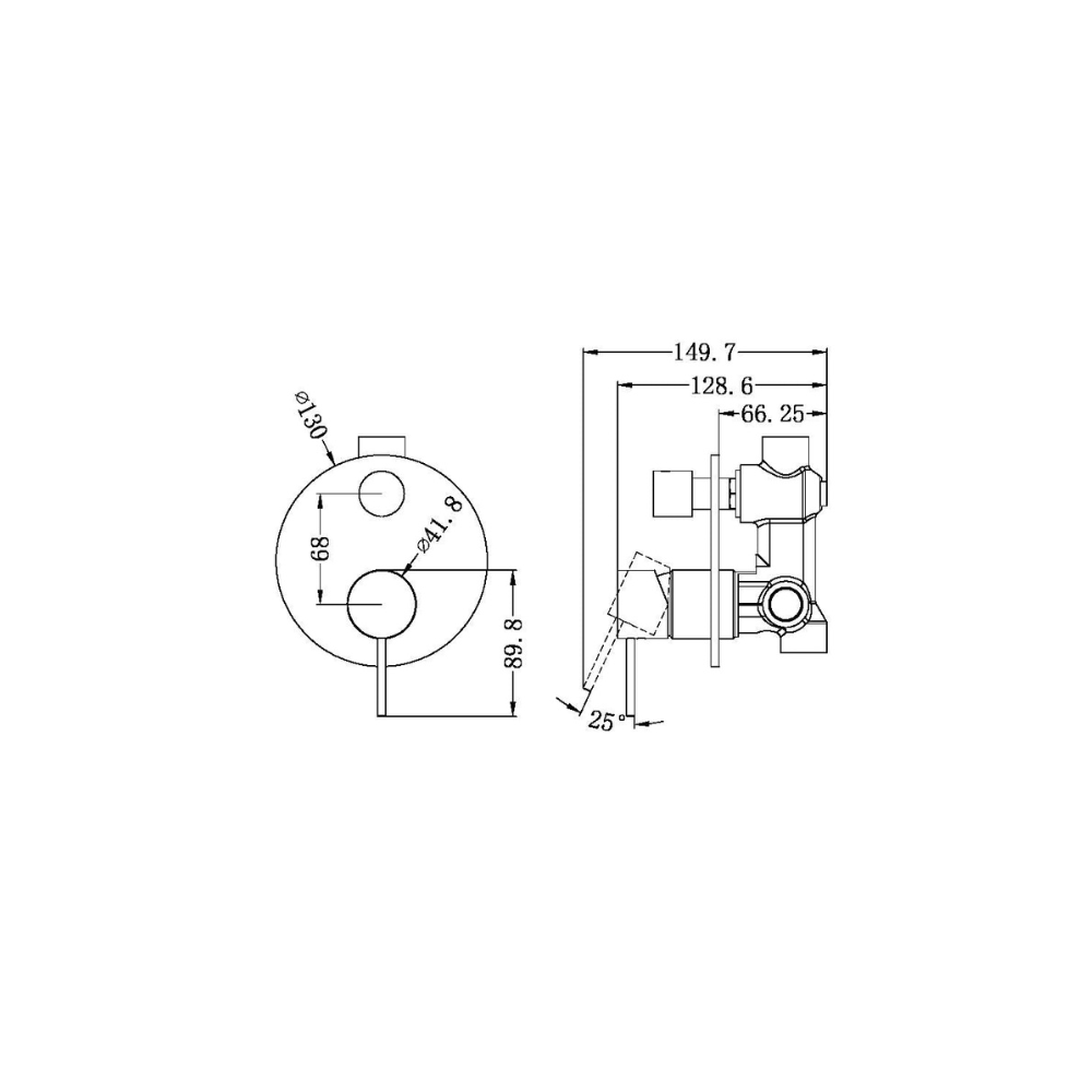 Mecca Shower Mixer With Divertor Brushed Bronze - NR221911ABZ