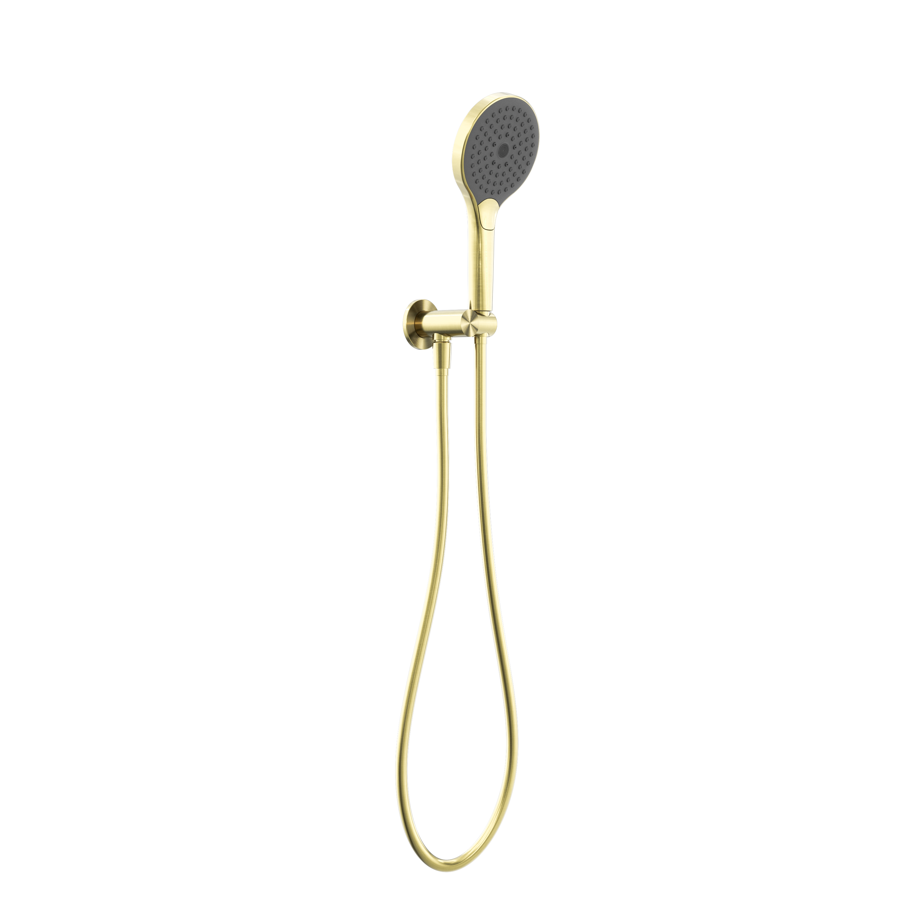 MECCA SHOWER ON BRACKET WITH AIR SHOWER II BRUSHED GOLD
